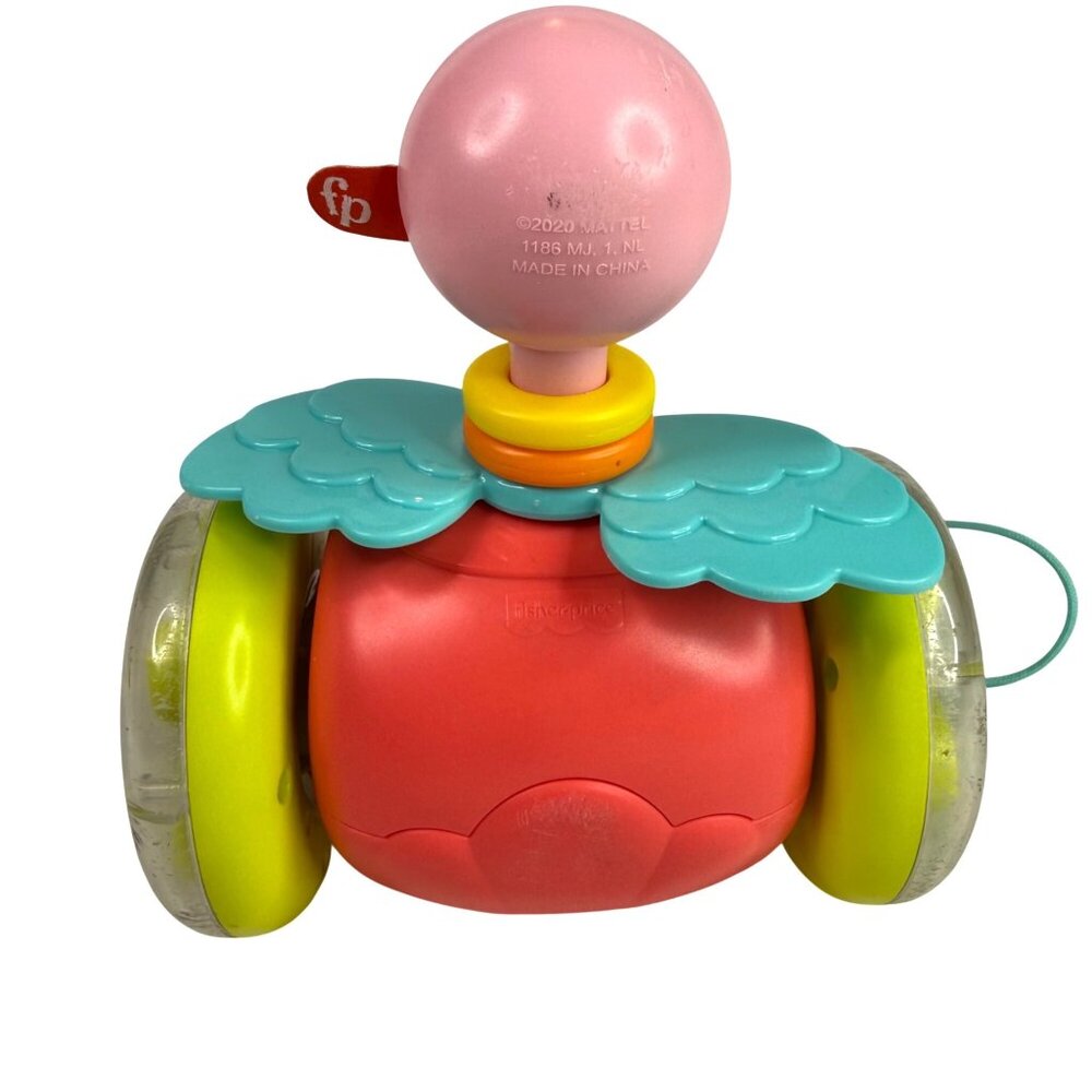 Fisher Price Paradise Pals Pull Along Flamingo Toddler Toy Bead Filled Wheels - Picture 6 of 10